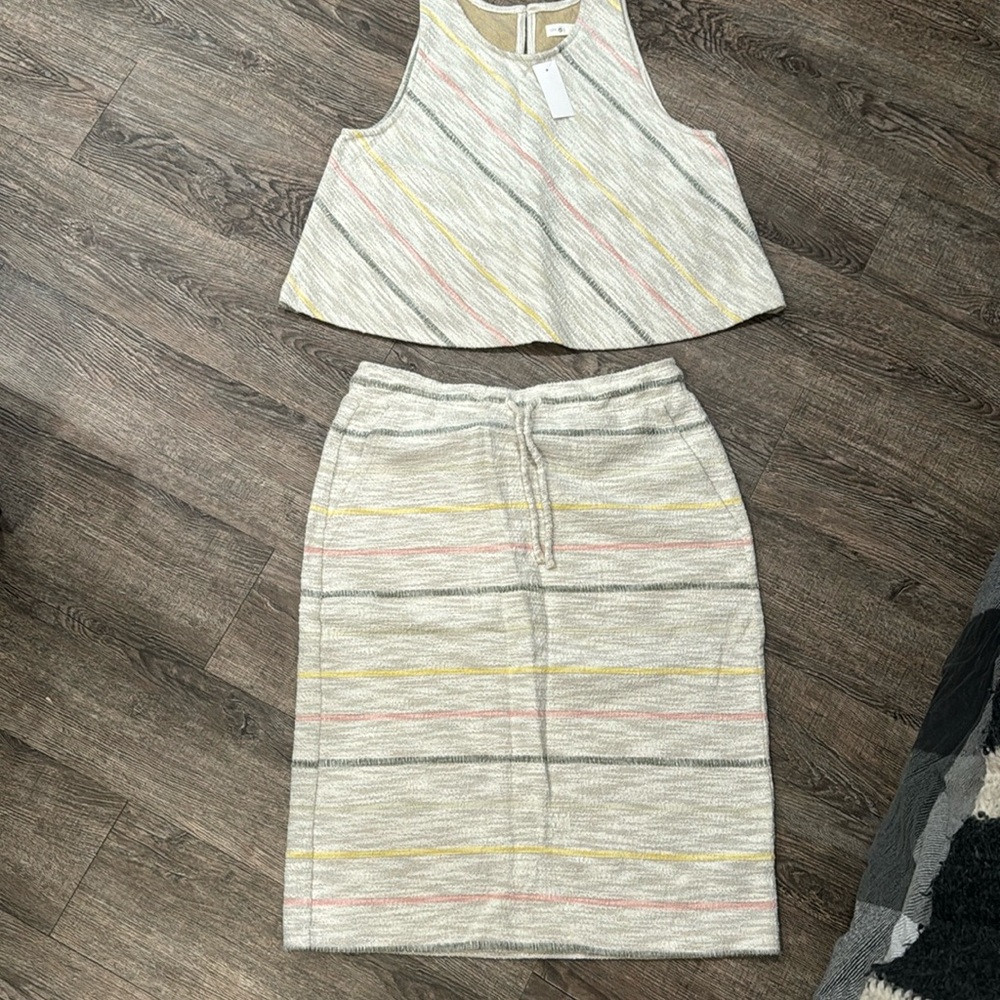 Lou and Gray for loft skirt and top set new with tags size medium